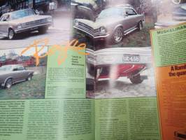 V8 Magazine 1982 nr 2 keskiaukeamakuva Ford Mustang -67 Mustang GT 390, Dodge Monaco