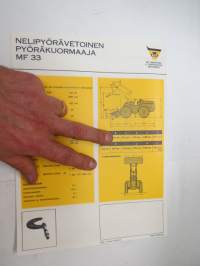 Massey-Ferguson 33 neliveto pyöräkuormaaja -myyntiesite / brochure, loader