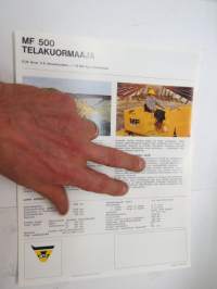 Massey-Ferguson 500 telakuormaaja -myyntiesite / brochure, loader