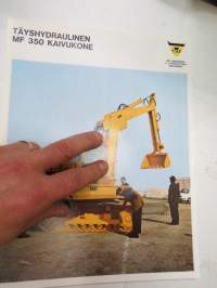 Massey-Ferguson MF 350 täyshydraulinen kaivukone -myyntiesite / brochure, excavator