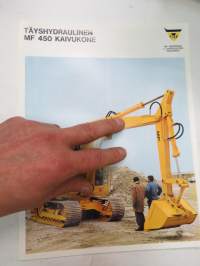 Massey-Ferguson MF 450 täyshydraulinen kaivukone -myyntiesite / brochure, excavator