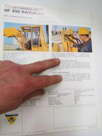 Massey-Ferguson MF 450 täyshydraulinen kaivukone -myyntiesite / brochure, excavator