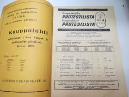 Kauppalehden protestilista - Kauppalehtis protestlista 1955 nr 17-18, ilmetynyt 25.4.1955 -unpaid debts and dues, published in special credit-paper