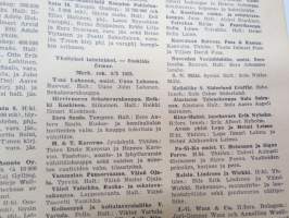 Kauppalehden protestilista - Kauppalehtis protestlista 1955 nr 17-18, ilmetynyt 25.4.1955 -unpaid debts and dues, published in special credit-paper