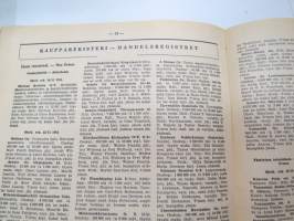 Kauppalehden protestilista - Kauppalehtis protestlista 1955 nr 1-2, ilmestynyt 4.1.1955 -unpaid debts and dues, published in special credit-paper