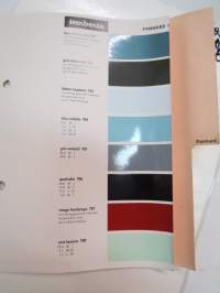 Panhard -1 sivu Standox / Herberts värimalleja -colour samples