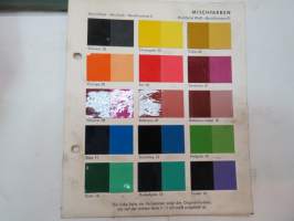 Mischfarben - 1 sivu Lack-Lechler - Chr. Lechler &amp; Sohn Nachf. värimalleja -colour samples