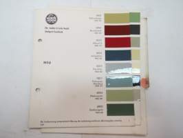 NSU - 2 sivua / pages Lack-Lechler - Chr. Lechler &amp; Sohn Nachf. värimalleja -colour samples