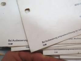 Volkswagen - 9 sivua / pages Lack-Lechler - Chr. Lechler &amp; Sohn Nachf. värimalleja -colour samples