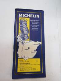 Espana - Portugal sur Grandes Carreteras - Michelin -tiekartta / road map
