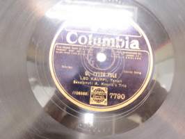 Columbia 7790 Leo Kauppi - Meren aallot / Oi, tyttö tule -savikiekkoäänilevy, 78 rpm record