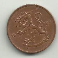 5 penniä  1928