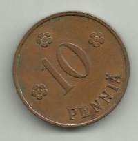 10  penniä  1928