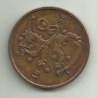 10  penniä  1936