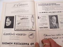 Tampereen Työväenteatteri 1938-1939 - Niskavuoren leipä -näytelmä -käsiohjelma / theatre program