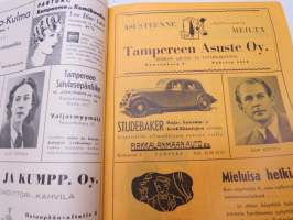 Tampereen Työväenteatteri 1938-1939 - Niskavuoren leipä -näytelmä -käsiohjelma / theatre program