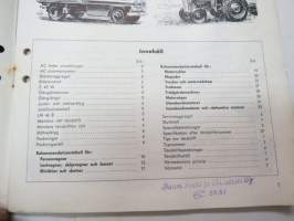 AC tänsstift 1964 -sytytystulppaluettelo /spark plug catalog