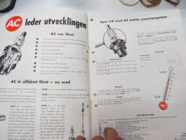 AC tänsstift 1964 -sytytystulppaluettelo /spark plug catalog