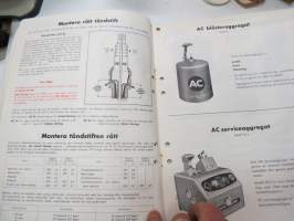 AC tänsstift 1964 -sytytystulppaluettelo /spark plug catalog