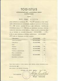 Tullihallitus - stansattu paperisinetti 1957 asiakirjalla