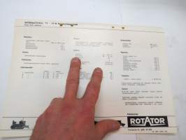 International TD-25 B puskutraktori -myyntiesite / bulldozer brochure