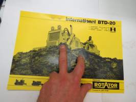 International BTD-20 puskutraktori -myyntiesite / bulldozer brochure