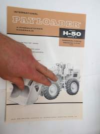 International Payloader H-50 sarja B 4-pyörävetoinen kuormaaja -myyntiesite / bulldozer brochure