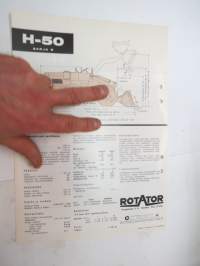 International Payloader H-50 sarja B 4-pyörävetoinen kuormaaja -myyntiesite / bulldozer brochure