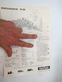 International Payloader H-30 4-pyörävetoinen kuormaaja -myyntiesite / bulldozer brochure