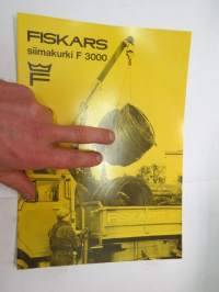 Fiskars Siimakurki F 3000 -vaijerinosturi -myyntiesite / lift brochure