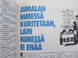 Alibi 1994 nr 9, sis. mm. artikkelit / kuvat / mainokset; Vankilajohtaja Rauno Lund, Algerialaiset Zine Boumaraf a Tahar Chabbi, Falunin verilöyly Matias Flink,