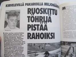 Alibi 1994 nr 9, sis. mm. artikkelit / kuvat / mainokset; Vankilajohtaja Rauno Lund, Algerialaiset Zine Boumaraf a Tahar Chabbi, Falunin verilöyly Matias Flink,