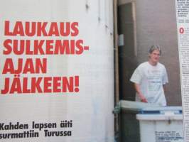 Alibi 1994 nr 9, sis. mm. artikkelit / kuvat / mainokset; Vankilajohtaja Rauno Lund, Algerialaiset Zine Boumaraf a Tahar Chabbi, Falunin verilöyly Matias Flink,