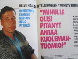 Alibi 1994 nr 10 sis. mm. artikkelit / kuvat / mainokset; SM-nyrkkeilijä Keijo Pyykkö, O.J. Simpson kujanjuoksu, Huumekuriiri Kari Paajolahti, Tuomo Petri