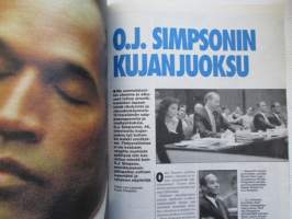 Alibi 1994 nr 10 sis. mm. artikkelit / kuvat / mainokset; SM-nyrkkeilijä Keijo Pyykkö, O.J. Simpson kujanjuoksu, Huumekuriiri Kari Paajolahti, Tuomo Petri