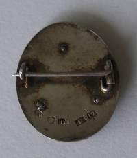 Salon Viesti / A  ansiomerkki hopea 1962  rintamerkki 25x20 mm