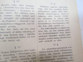 Littoisten Tehtaan Yhtiön Työntekijäin Sairasrahaston Säännöt 1900 Stadgar för Littois Fabriks Bolags Arbetares Sjukkassa -company rules for healthcare fund