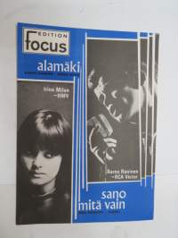 Alamäki / Sano mitä vain -nuotit / notes