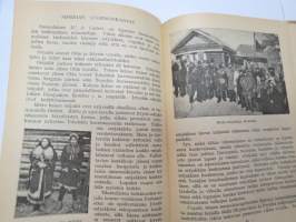 Työmiehen Kalenteri I 1922, sis. mm. seur. artikkelit / kuvat / mainokset; Kansikuvitus sekä kalenteriosan vinjettikuvitus I. Vickberg; Ikuinen muisto