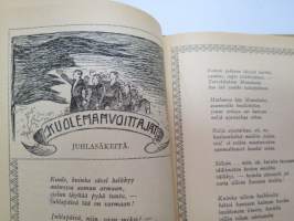 Työmiehen Kalenteri I 1922, sis. mm. seur. artikkelit / kuvat / mainokset; Kansikuvitus sekä kalenteriosan vinjettikuvitus I. Vickberg; Ikuinen muisto