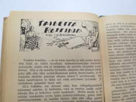 Työmiehen Kalenteri I 1922, sis. mm. seur. artikkelit / kuvat / mainokset; Kansikuvitus sekä kalenteriosan vinjettikuvitus I. Vickberg; Ikuinen muisto