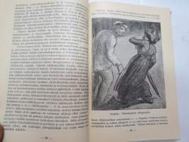 Työväen Kalenteri III (3.) 1910, sis. mm. seur. artikkelit; Kansikuvitus Sallinen, Kalenteritietoja, Markkinapäivät, Tietoja posti- ja rautatielähetyksistä,