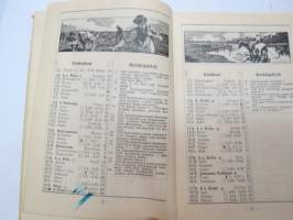 Työväen Kalenteri II (3.) 1909, sis. mm. seur. artikkelit / kuvat / mainokset; Kalenteritietoja, Markkinapäivät, Tietoja posti- ja rautatielähetyksistä,