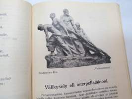 Työväen Kalenteri II (3.) 1909, sis. mm. seur. artikkelit / kuvat / mainokset; Kalenteritietoja, Markkinapäivät, Tietoja posti- ja rautatielähetyksistä,