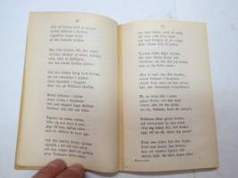 Nadeschda. En dikt i nio sånger af Johan Ludvig Runeberg, ex Edvin Lydén 1900, signeerannut kirjan Münchenissä ollessaan, takakannessa erikoinen &quot;Farväl&quot;