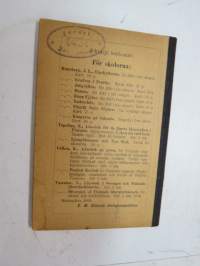 Nadeschda. En dikt i nio sånger af Johan Ludvig Runeberg, ex Edvin Lydén 1900, signeerannut kirjan Münchenissä ollessaan, takakannessa erikoinen &quot;Farväl&quot;