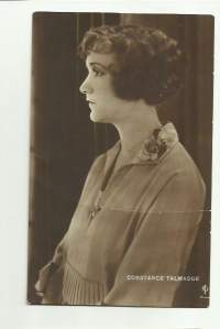 Constance Talmadge - vanha postikortti, ihailijapostikortti, fanikortti kulkematon