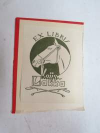 Kaija Lakka Ex Libris -kirjanomistamerkki -book owner´s mark