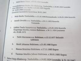 Luumäkeläisen Lakan suku - Lakanmies, Vanhalakka, Sydänmaanlakka, Vinnikka, Lakka - Sukukirja Lakan suvun vaiheista 1520-2001 -family &amp; genealogy book