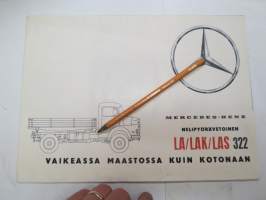 Mercedes-Benz LA / LAK / LAS 322 nelipyörävetoinen kuorma-auto -myyntiesite / brochure